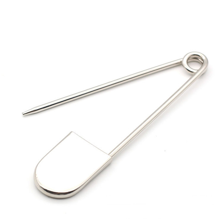 304 stainless steel safety pin with custom logo