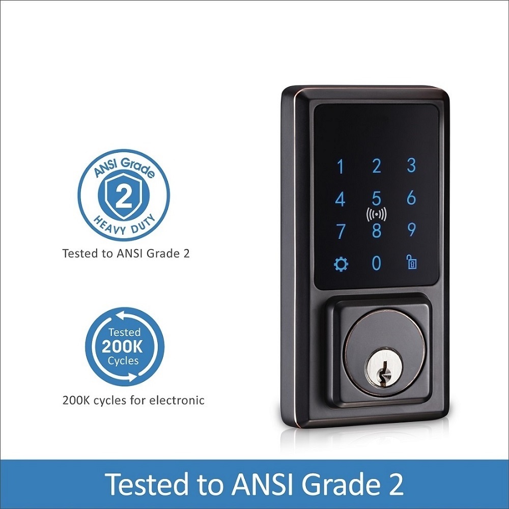 KEYMAN Residential Door Electronic Lock Smart Deadbolt