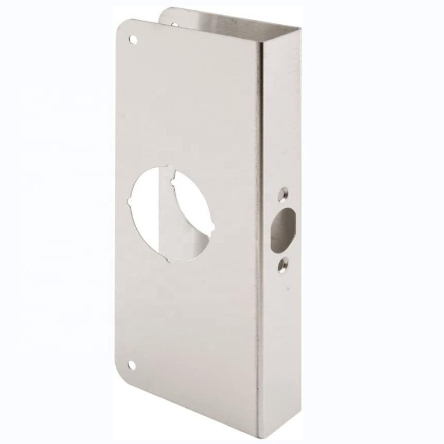 KEYMAN Door Reinforcement 1-3/8 inch Thick x 9 inch Length Stainless Steel Door Reinforcer  2-3/8