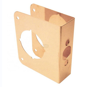 KEYMAN  Door Reinforcer 1-3/8" door thick X 2-3/8"  2-1/8" hole Reinforcement plate door guards for Repair