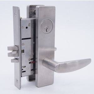 KEYMAN ANSI  Grade 1  Mortise commercial door handle ANSI Mortise Lock Set for Exterior Door Lockset