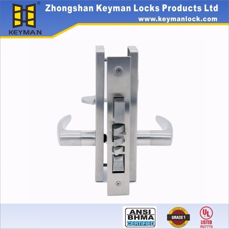 KEYMAN America's top security reinforcement latch ANSI Class 1 U.L BHMA revolving door fire lock