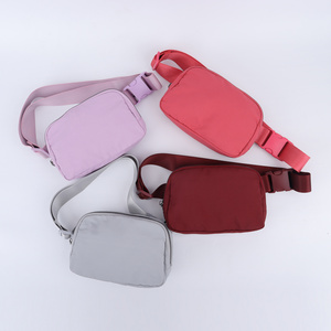 Women Crossbody Messenger Waist Pouch Custom Waterproof Nylon Fanny Pack Outdoor Running Jogging Sport Waist Bag