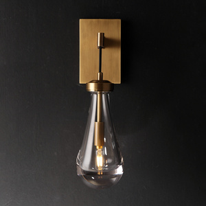 Brass Golden Modern Villa Small Rachael Wall Light Sconce Brass