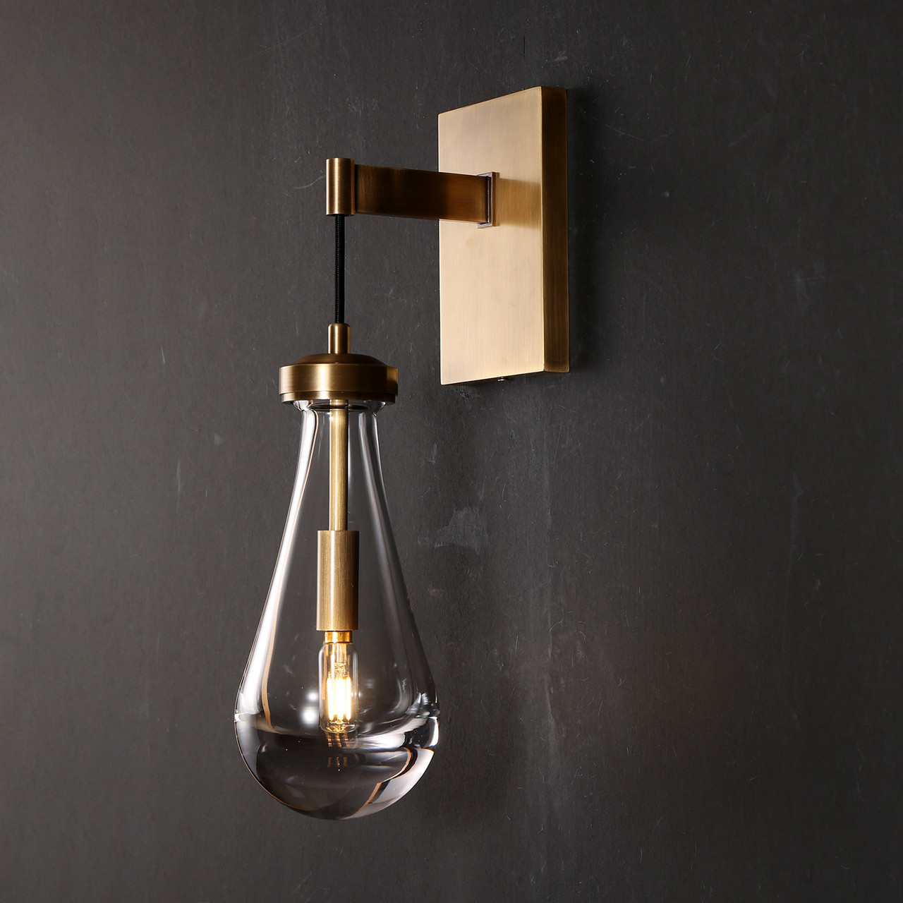 Brass Golden Modern Villa Small Rachael Wall Light Sconce Brass