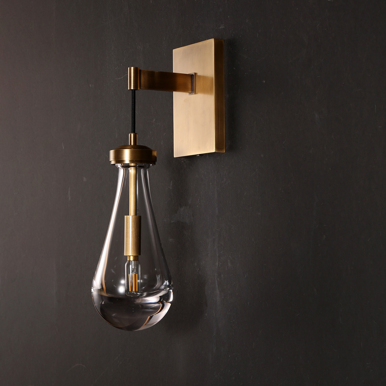 Brass Golden Modern Villa Small Rachael Wall Light Sconce Brass