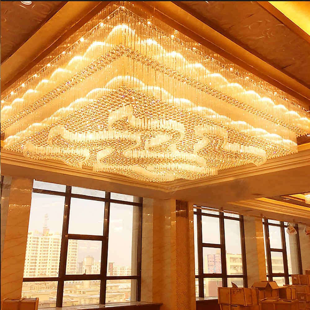 Wedding chandelier rectangular low ceiling crystal chandelier chandelier fixture