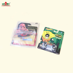 custom clear Disposable blister with paper card for hot wheel toy cars from Shenzhen