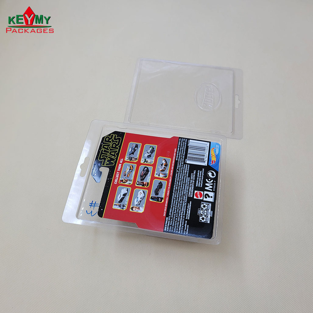 2022 Hot wheels display case plastic card case blister pack box toy car blister packaging hot wheels protector with paper card