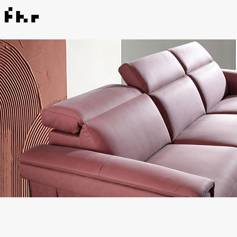 Hot Sell Sectionals Pink Reclining Sofa Comfortable Leather Recliner Sofa  Couch Living Room recliner sofa electric