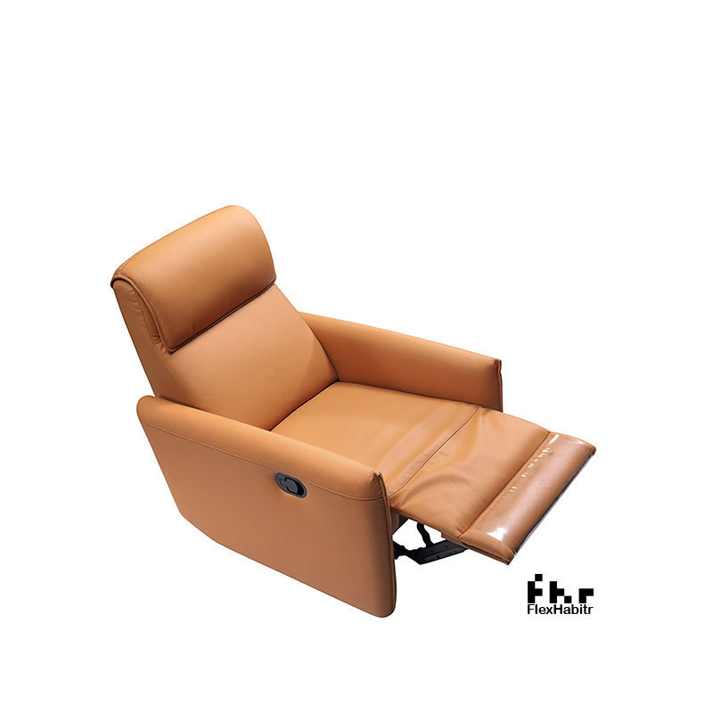 Grain leather power reclining movie theater sofa vip seating room furniture single electric recliner theater chair cinema