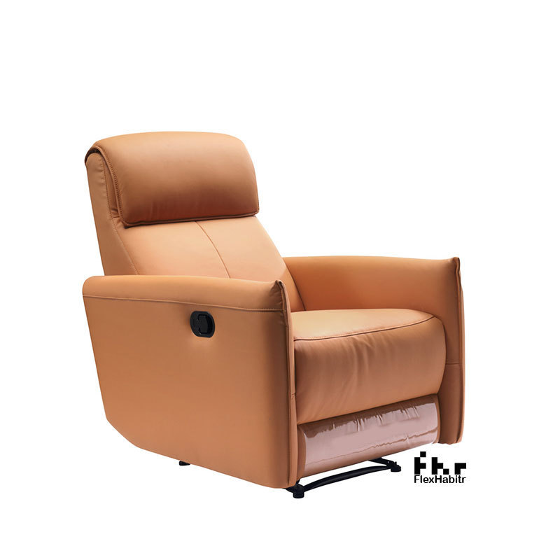 Grain leather power reclining movie theater sofa vip seating room furniture single electric recliner theater chair cinema