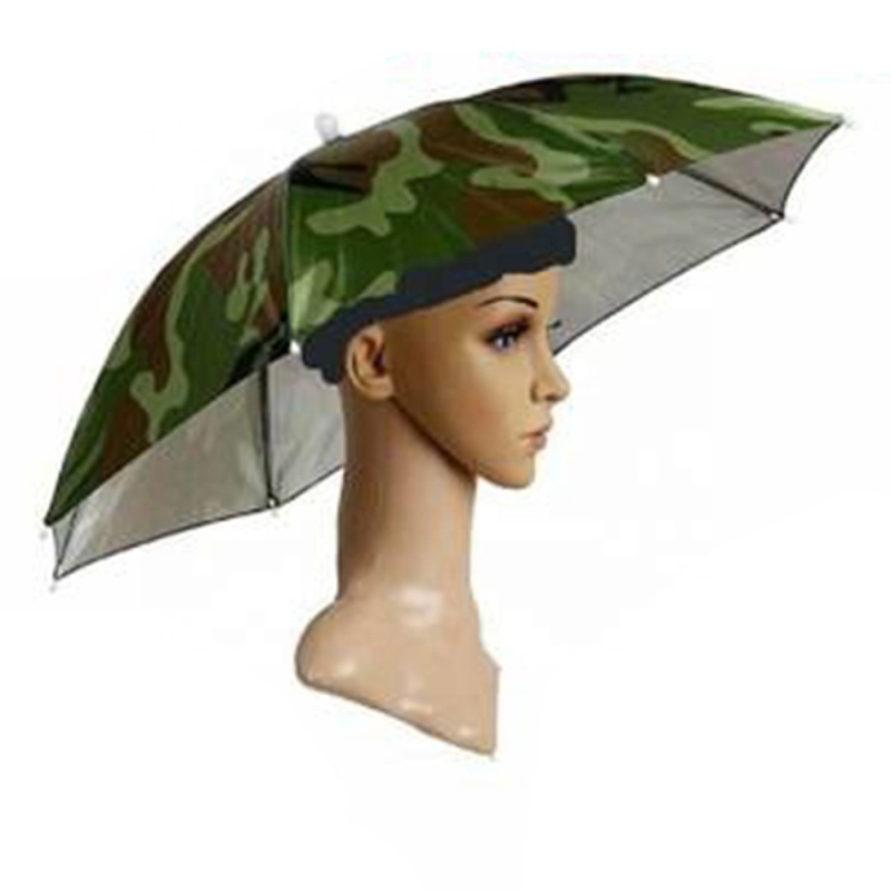 Foldable Rain Gear Fishing Hat Headwear Umbrella for Fishing Hiking Beach