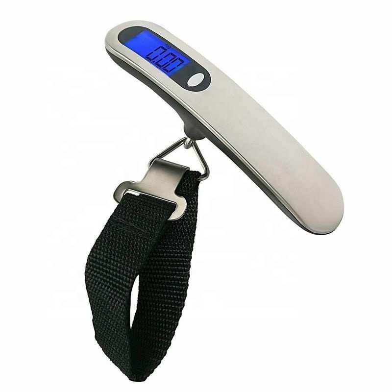 Handled Digital Weighing Steelyard Mini luggage Scale for Fishing Travel Suitcase Electronic Hanging Hook Scale