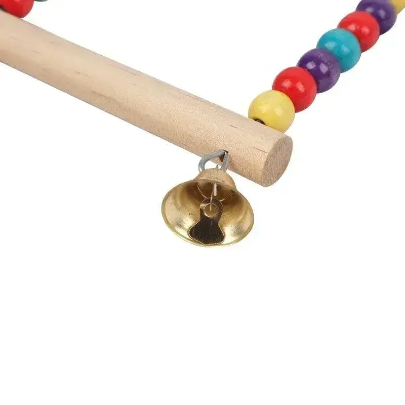 Pet Toy Bird Swing Toys Parrot Wooden Swing Stand Pet Supplies