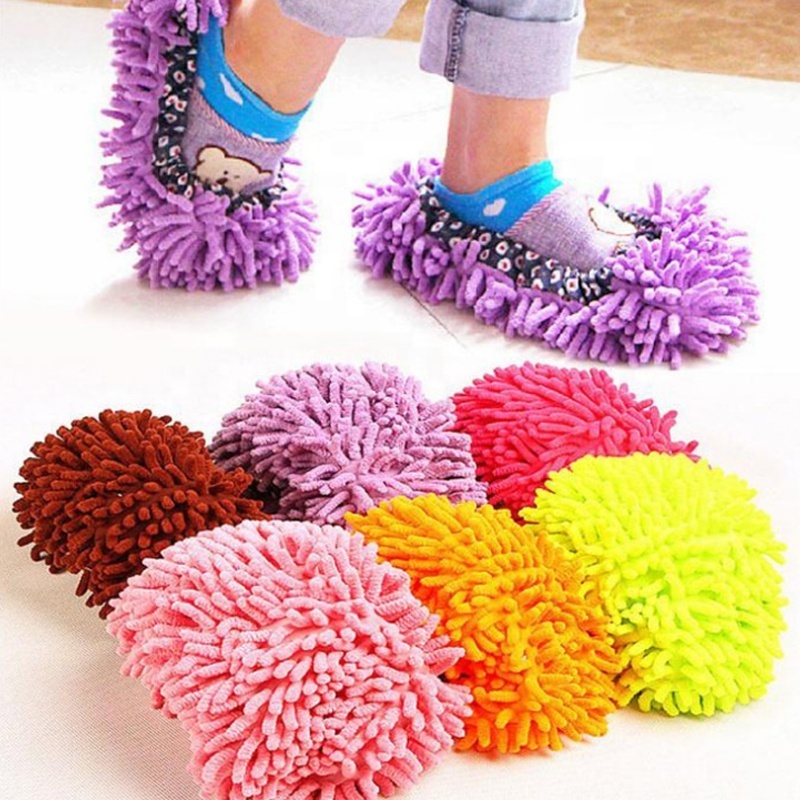 Dust Cleaner Grazing Slippers House Bathroom Floor Cleaning Mop Cleaner Slipper Lazy Shoes Mop Cover Microfiber Duster Cloth