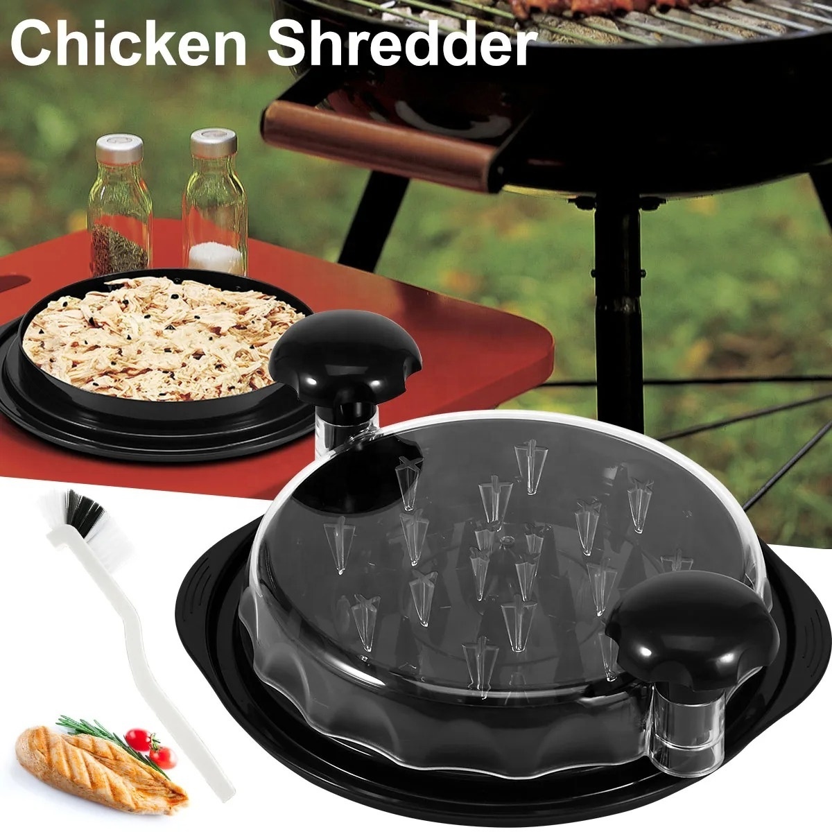 Chicken Shredder Efficient Tool Twist Portable Chicken Breast Shredder Non-Slip Chicken Breast Shredder