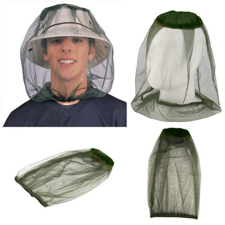 Travel Camping Outdoor Survival Preventing Mosquito Bug Bee Insect Mesh Hat Head Face Protect Net