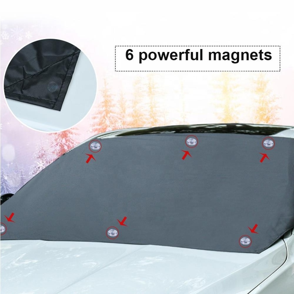 210*120cm Automobile Magnetic Sunshade Cover Car Windshield Snow Sun Shade Waterproof Protector Cover Car Front Windscreen Cover