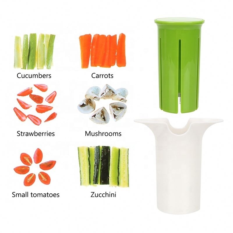 Kitchen Utensils Sushi Strawberry Flap Cucumber Slicer Fruit and Vegetable Splitting Cutter