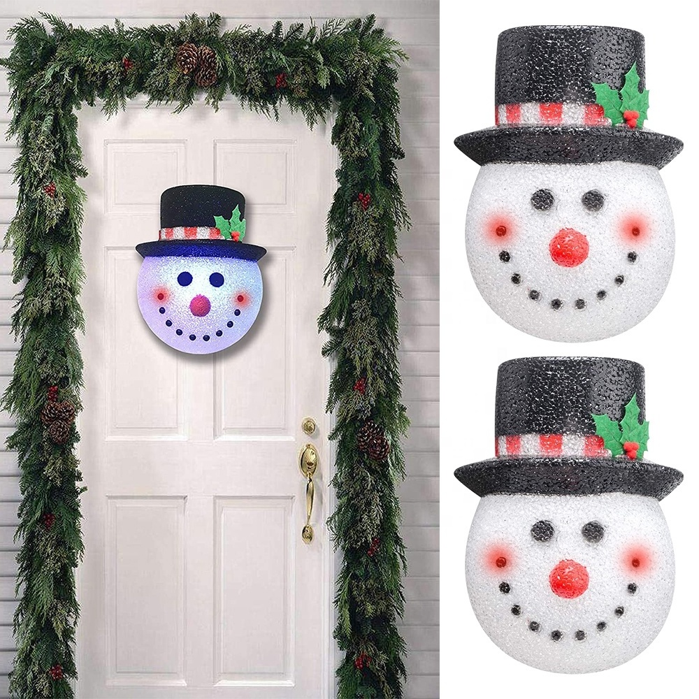 Snowman Christmas Porch Light Covers Snowman Decorations Holiday Light Covers for Porch Lights Outdoor Christmas Decorations