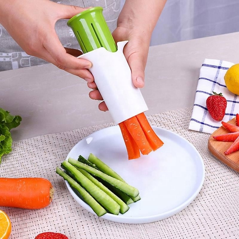 Kitchen Utensils Sushi Strawberry Flap Cucumber Slicer Fruit and Vegetable Splitting Cutter