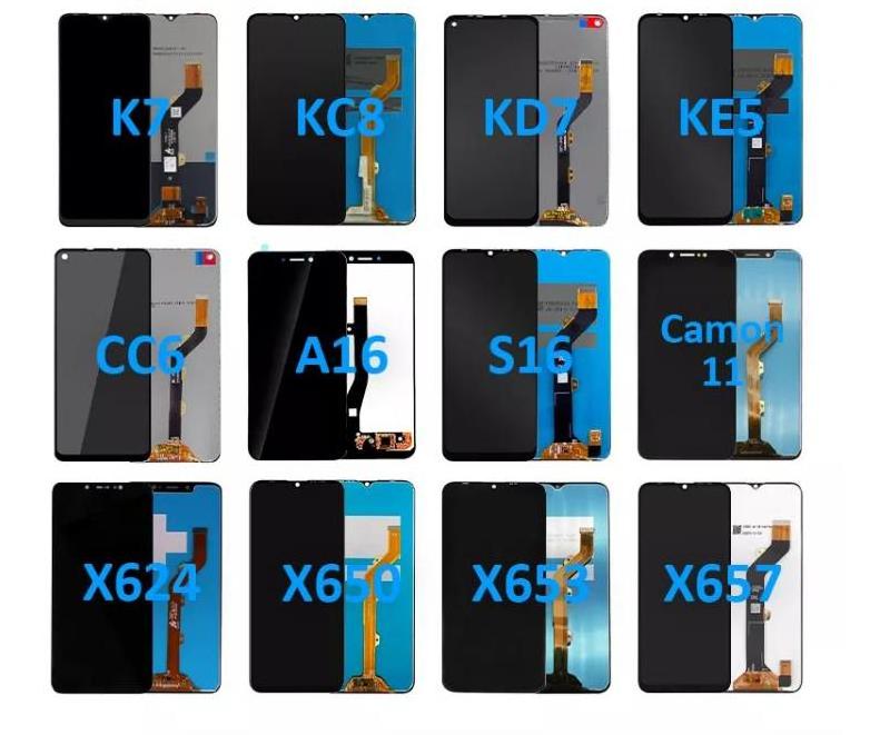 LCD Display for TECNO CF8 LC7 Spark 6 Spark 6 air CC9 for INFINIX X624 X626 X650 X652 X653 X655 X657 X680 X682 X690 Touch Screen