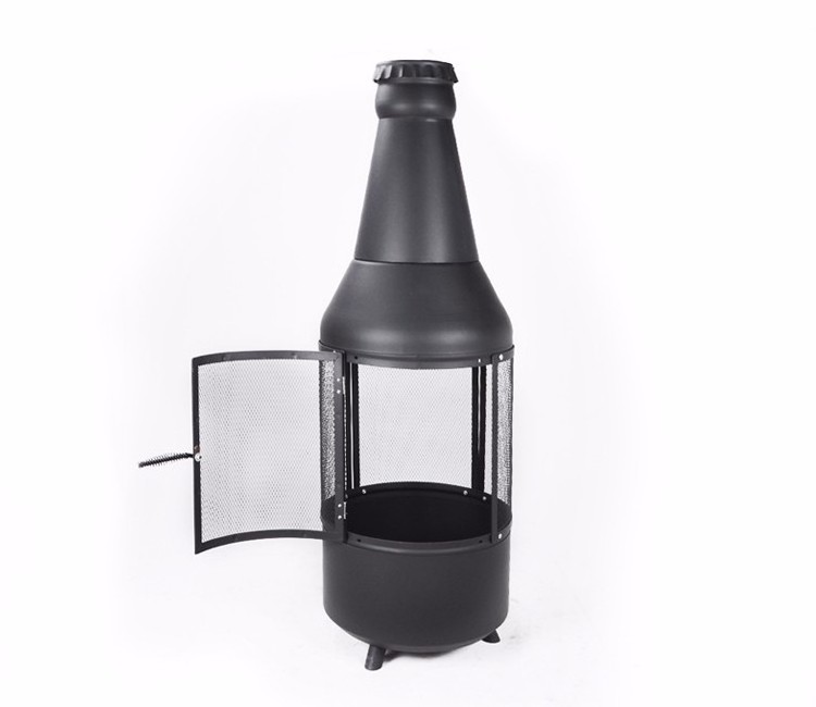 Easily Cleaned Brazil Charcoal Grill Beer Bottle Shaped Fire Pit