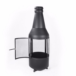 Easily Cleaned Brazil Charcoal Grill Beer Bottle Shaped Fire Pit