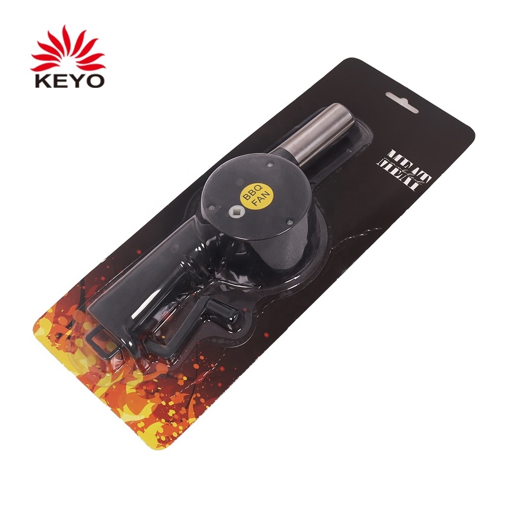 Fast Fire Starter BBQ Accessory Tool Manual Hand Crank Outdoor Portable BBQ Fan Air Blower