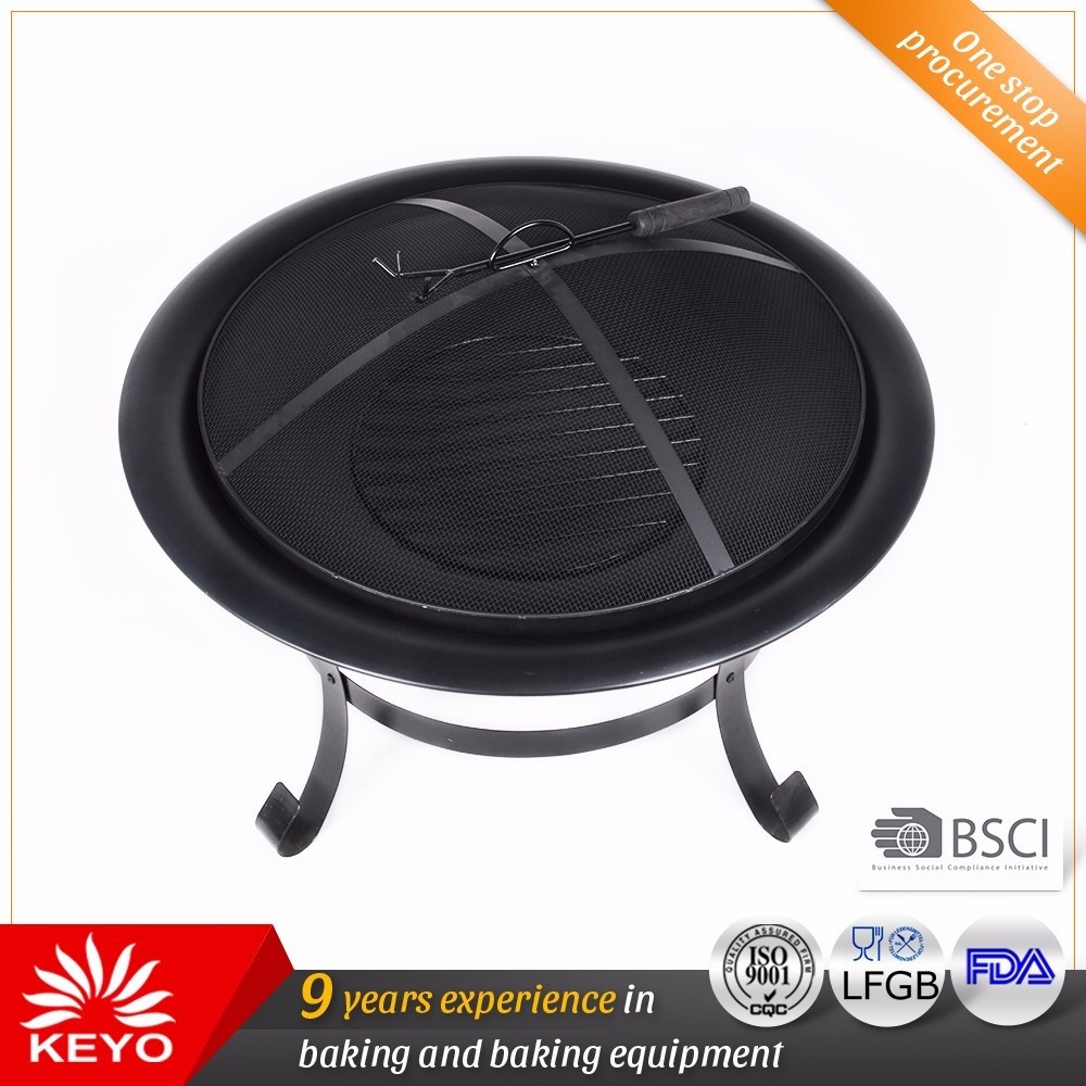 30 inch Fire Pit Outdoor Heater Antique Design Wood Burning Charcoal Fire Pit