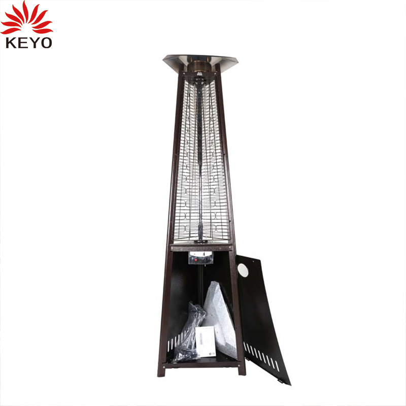 Freestanding Pellet Stove Fire Heaters Wood Burning Outdoor Pellet Patio Heater with Glass Tube