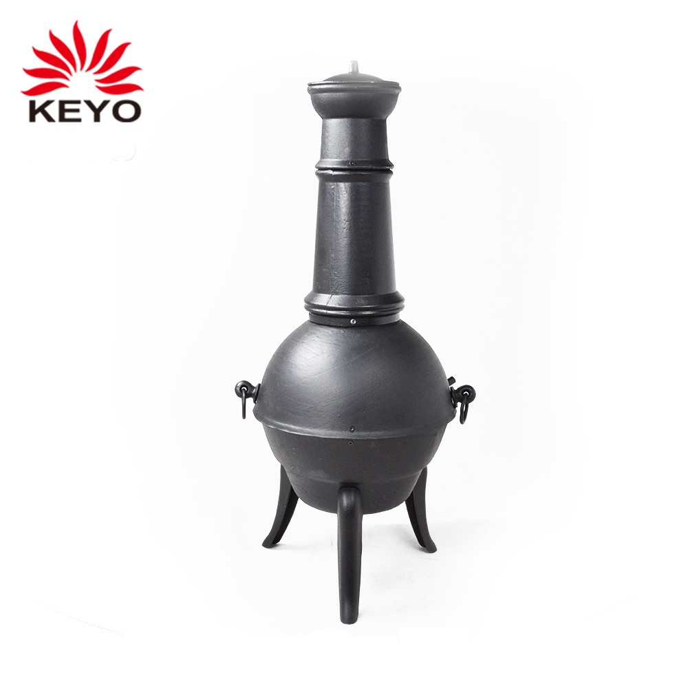 Patio Used Charcoal Cast Iron Wood Burning antique outdoor chimney Heater Fire Chimenea