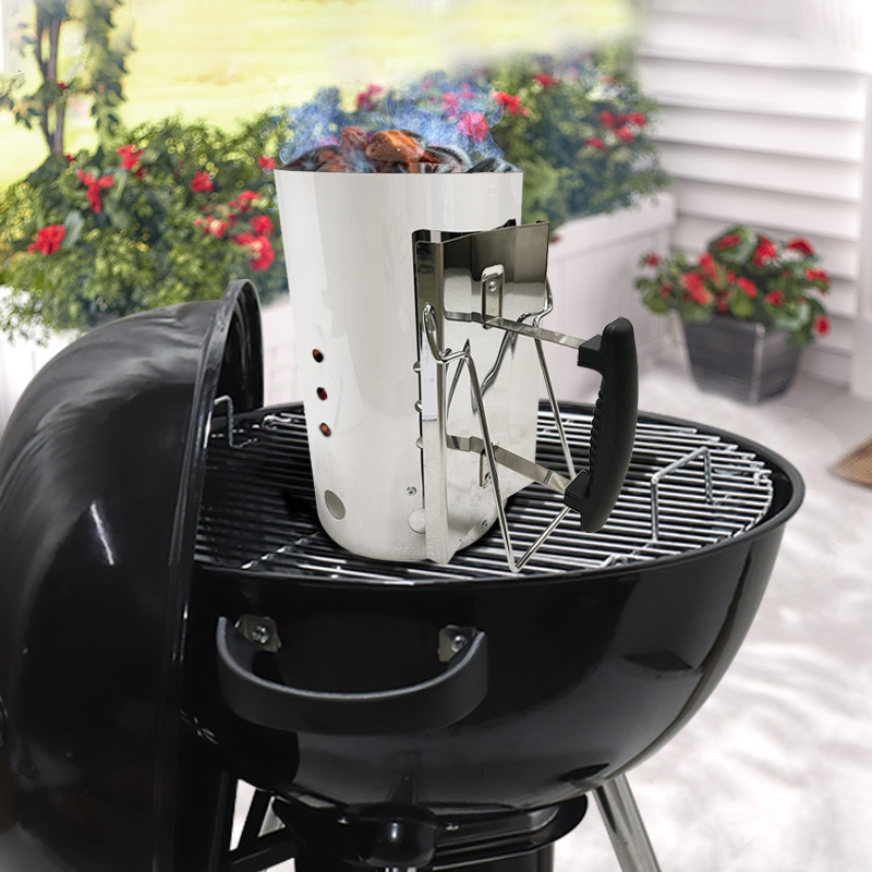 Charcoal Chimney BBQ Grill Lighter BBQ Charcoal Grill Briquette Coal Fire Starter