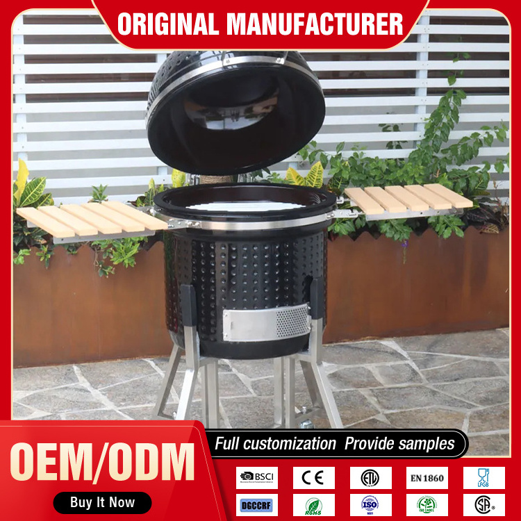 KEYO Kamado Parrilla Outdoor Kitchen Ceramic bbq Grill Joe Diamond Shape Barbecue Grill