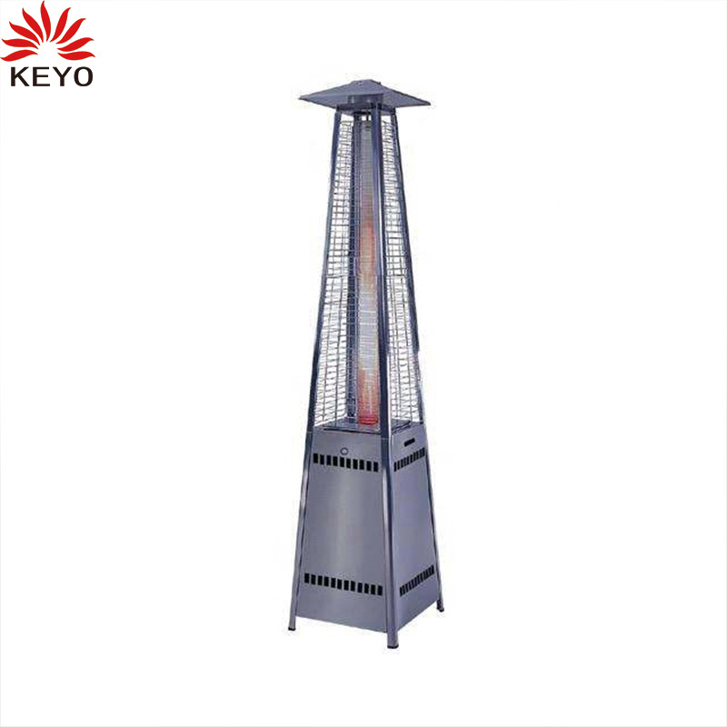 Freestanding Pellet Stove Fire Heaters Wood Burning Outdoor Pellet Patio Heater with Glass Tube