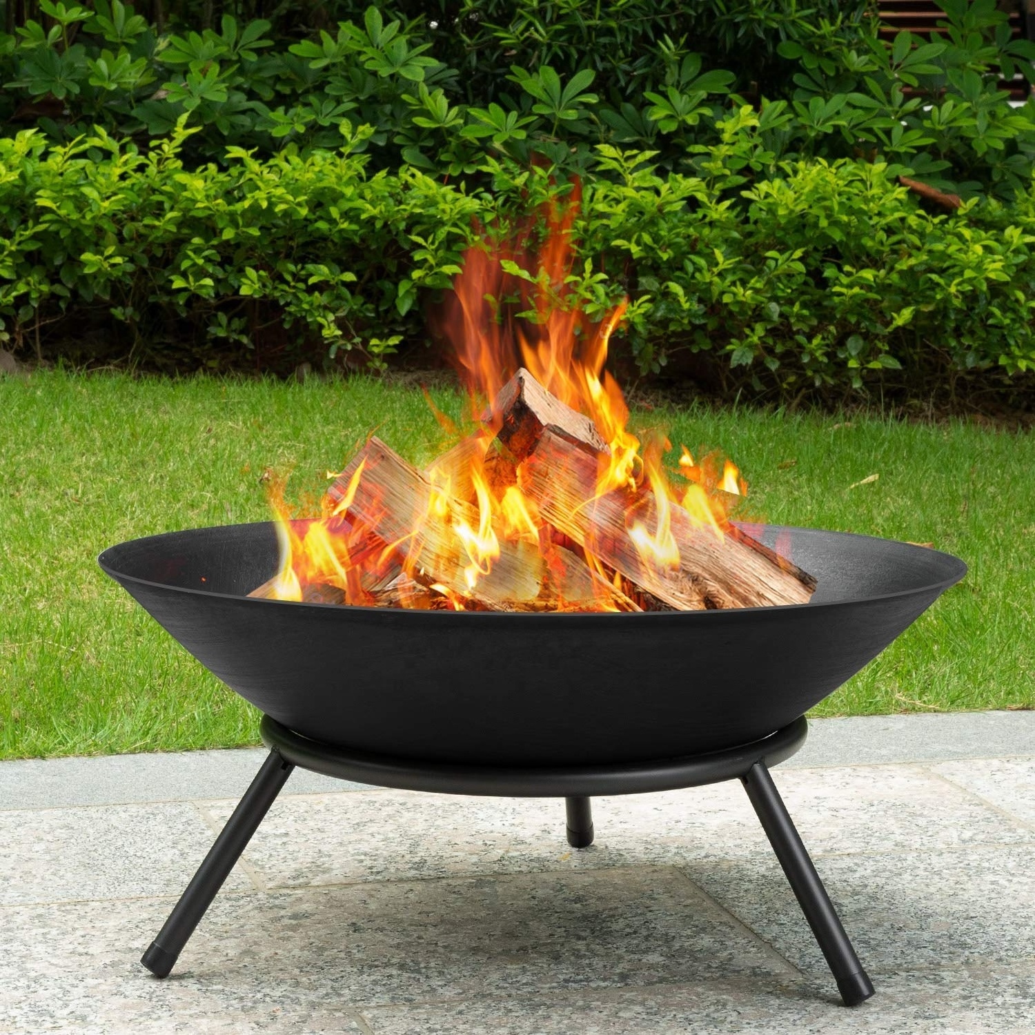 Ooudoor Stylish Design Charcoal Fire Pit With Cover Bbq Firepit