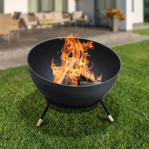 Outdoor Heating Fireplace Round Fire Ball Patio Wood Burning Steel Fire Pit