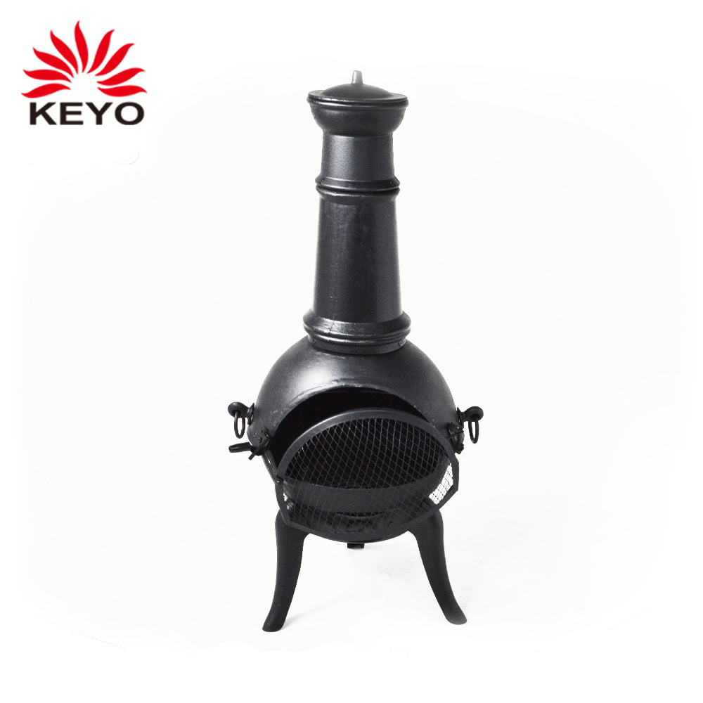 Patio Used Charcoal Cast Iron Wood Burning antique outdoor chimney Heater Fire Chimenea