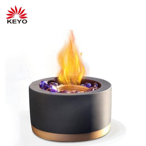 Portable tabletop fire pit bowl outdoor ethanol smokeless fire bowl mini personal fireplace