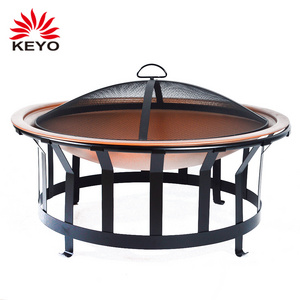 Heavy Duty BBQ Grill Design Firepit Charcoal Round Wood Burning Fire Pit