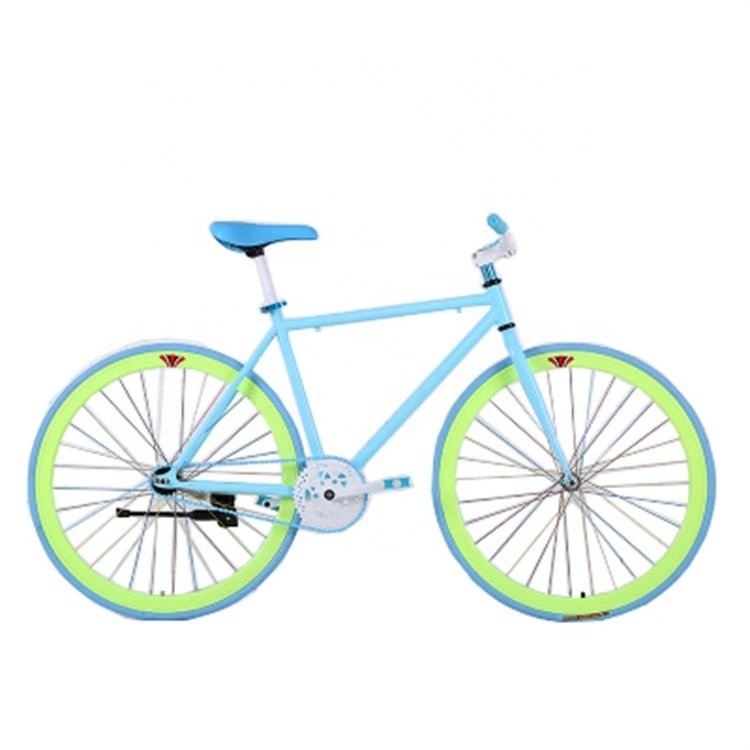 Hot Selling Cheap extremely light to ride colorful city bikes tyre fashionable atmospheric fixed bike bicycle for sports