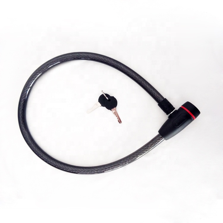 Wholesale Cycling 800mm Long Bicycle Lock Stainless Steel Cable Lock