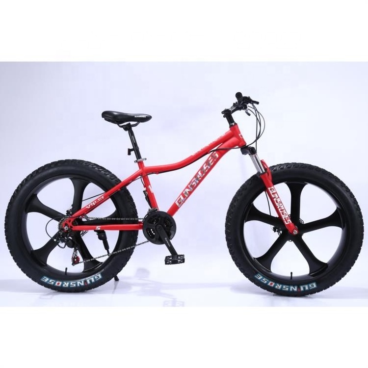 Origin 26 Inch Adult Cheap Bicycle Colorful Popular Fashion Carbon Steel Frame Gears Wheel Beach Cruiser Sand Snow Bike For Sal