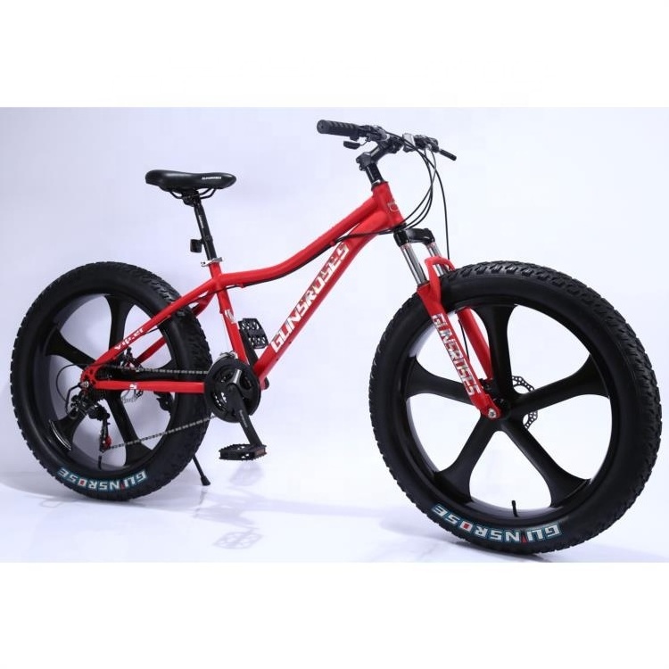 Bicycle Oem Logo Beach Cruiser 26*4.0 Fat Tire Snow carbon  full suspension fat bike