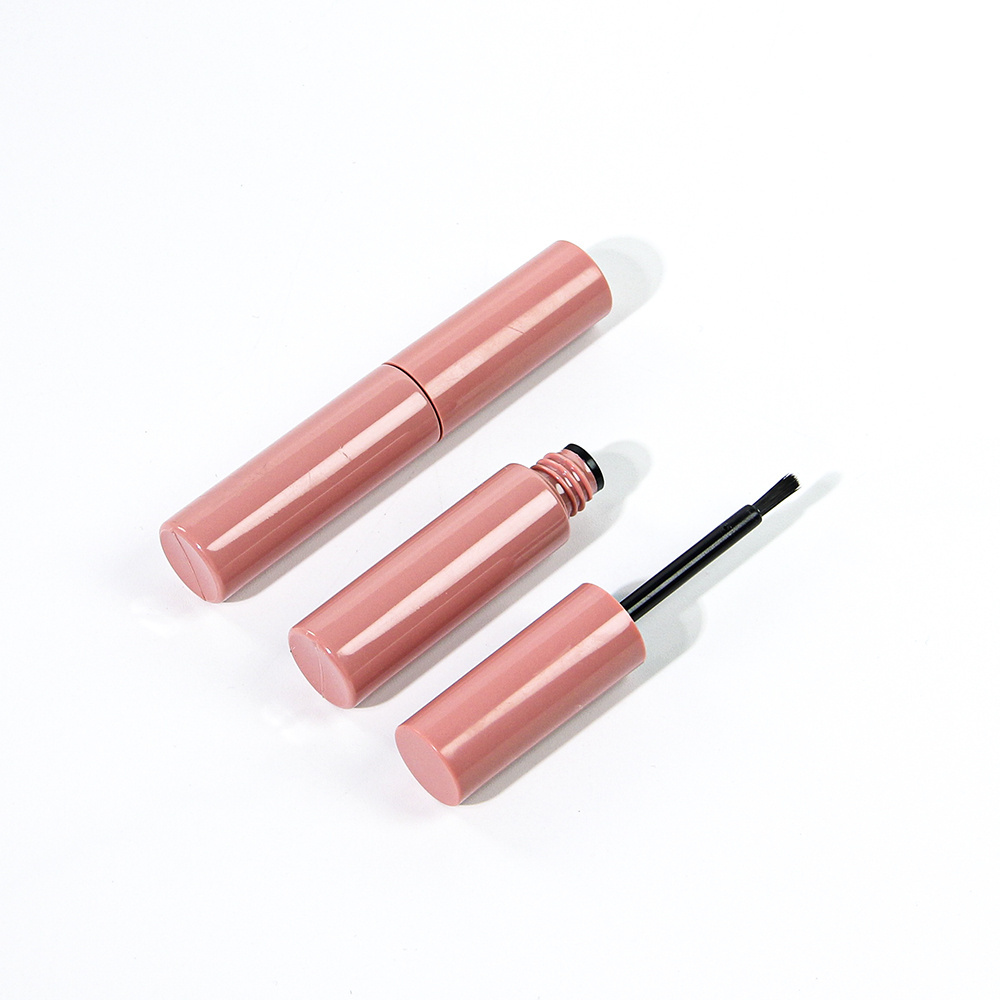 Custom Empty Lipgloss pink Plastic Mascara Tube Liquid Container Plastic Tube with Brush Eye Lash Brush Bottle