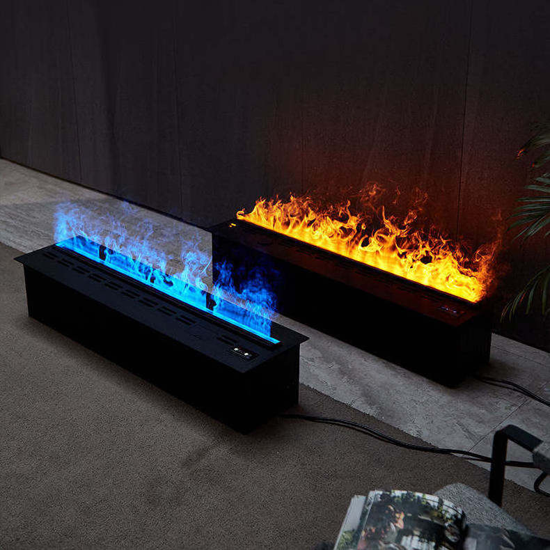 High Quality Decoration Remote control Artificial Smart Auto Water Filling 3d led Flame Water Vapor Electric Fireplace