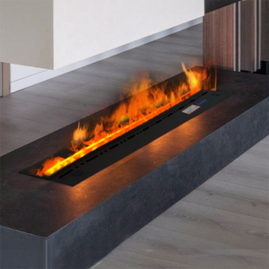 42"/50"/60"/65"/72"1000 1200 1500 Mm Artificial Decor Flame LED Decorative Steam Fireplace Recessed 3D Water Vapor Electric Fire