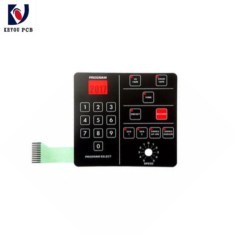 Customizing Key Pad Graphic Overlay Button Panel Membrane Keypad Keyboard Membrane Switch