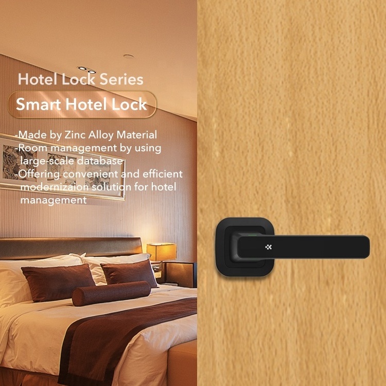 Electronic hotel smart card z wave keyless mortise door system lock